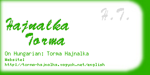 hajnalka torma business card